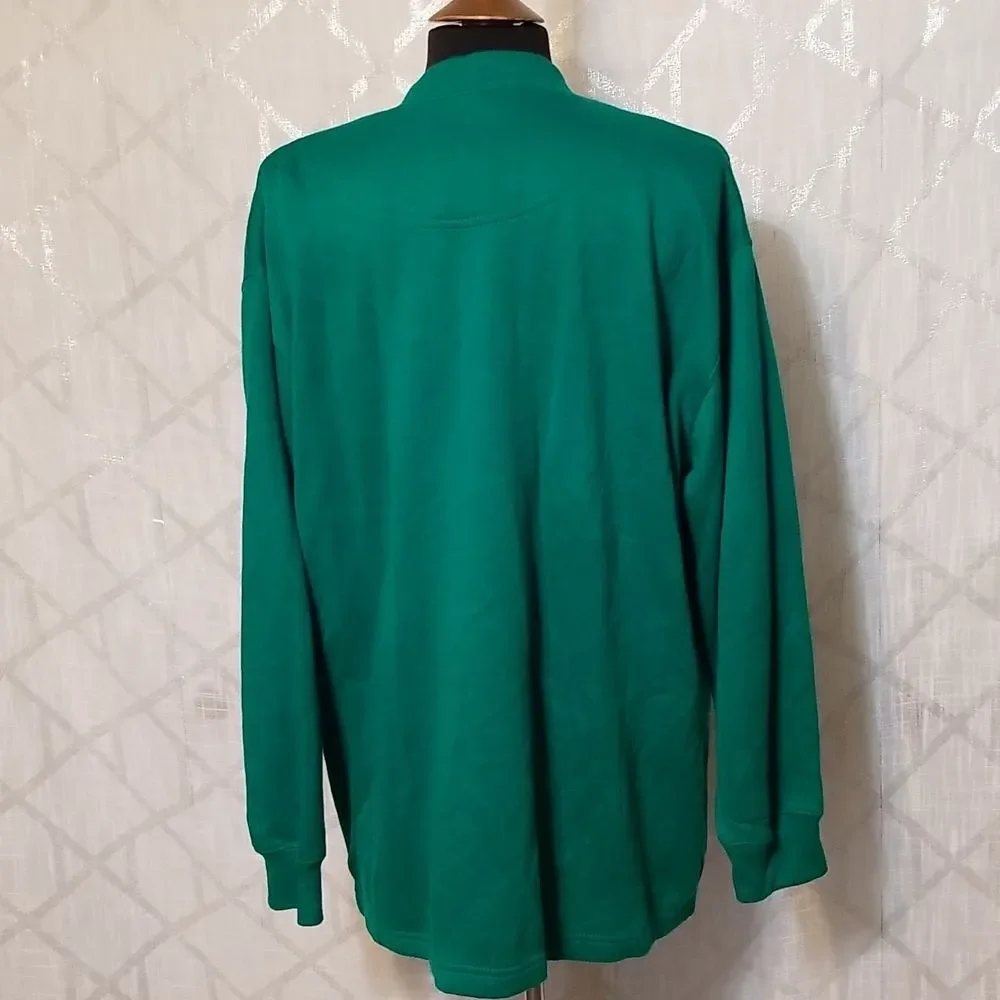 Vintage Cervelle Green Cardigan Women's Size 1X Fall Winter Pockets
